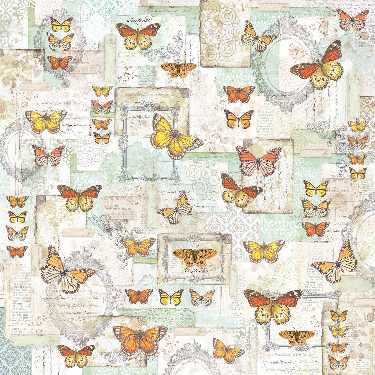 Ciao Bella Enchanted Land Patterns Pad 12"x12" 8/Pkg