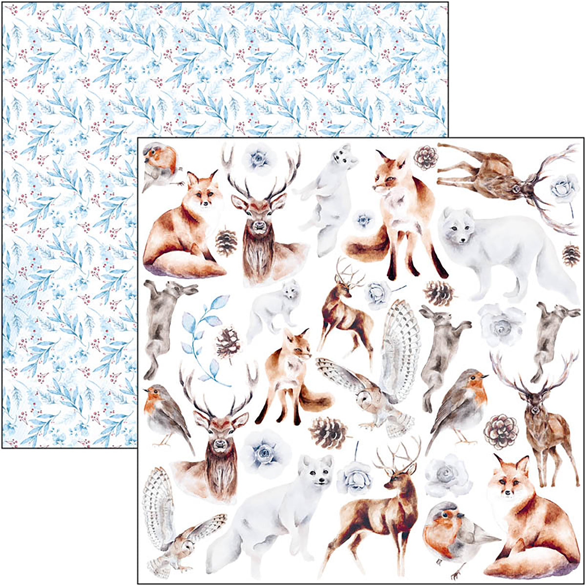 Ciao Bella Winter Journey Patterns Pad 12"x12" 8/Pkg