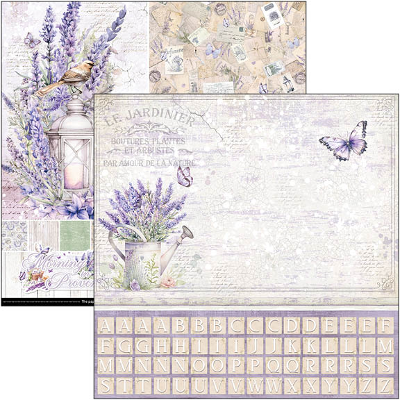 Morning In Provence Patterns Pad 12"x12" 8/Pkg