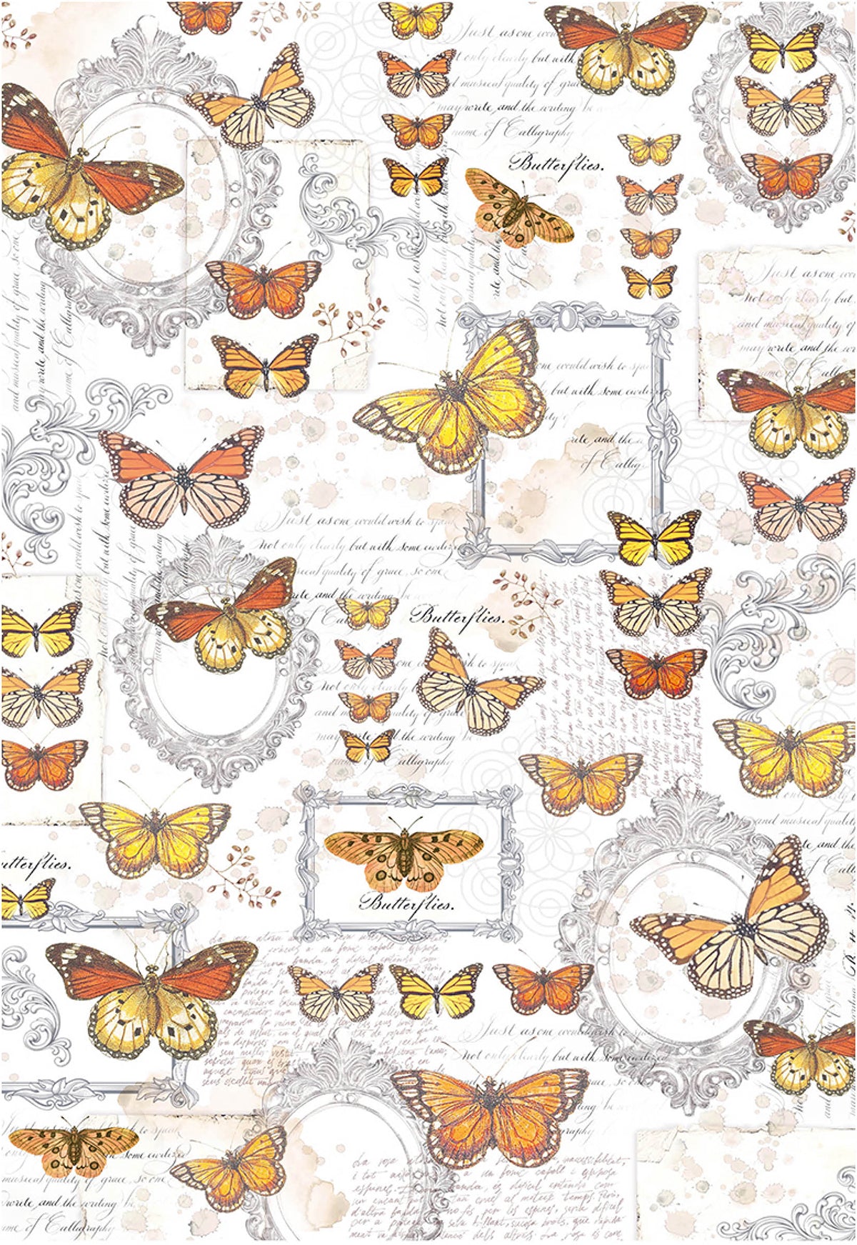 Ciao Bella Vellum Enchanted Land Paper Patterns A4 6/Pkg