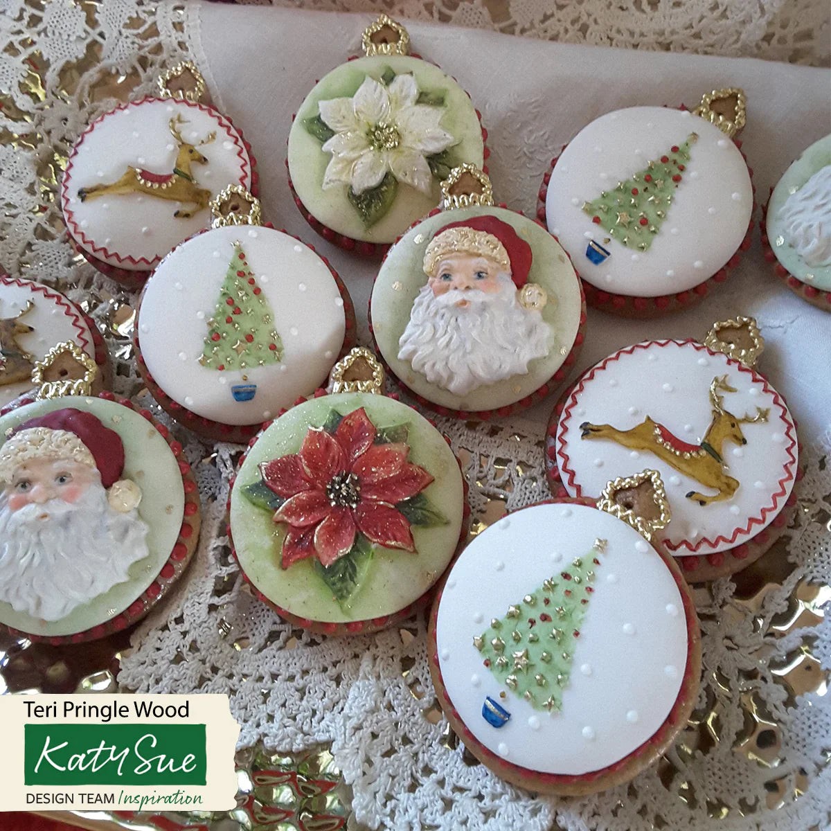 Poinsettia Cupcake Silicone Mould