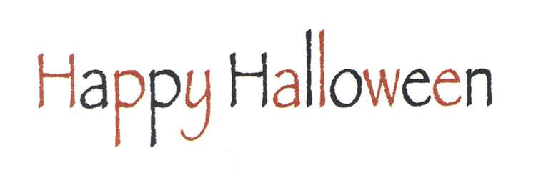 Frog's Whiskers Ink Stamp - Happy Halloween