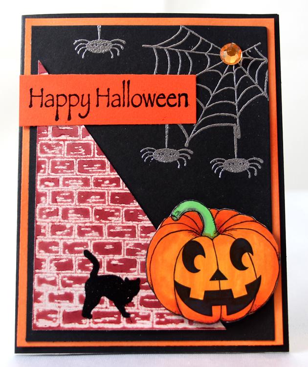 Frog's Whiskers Ink Stamp - Happy Halloween