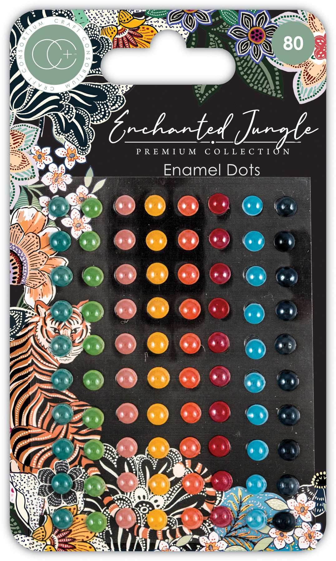 Craft Consortium Enchanted Jungle - Enamel Dots