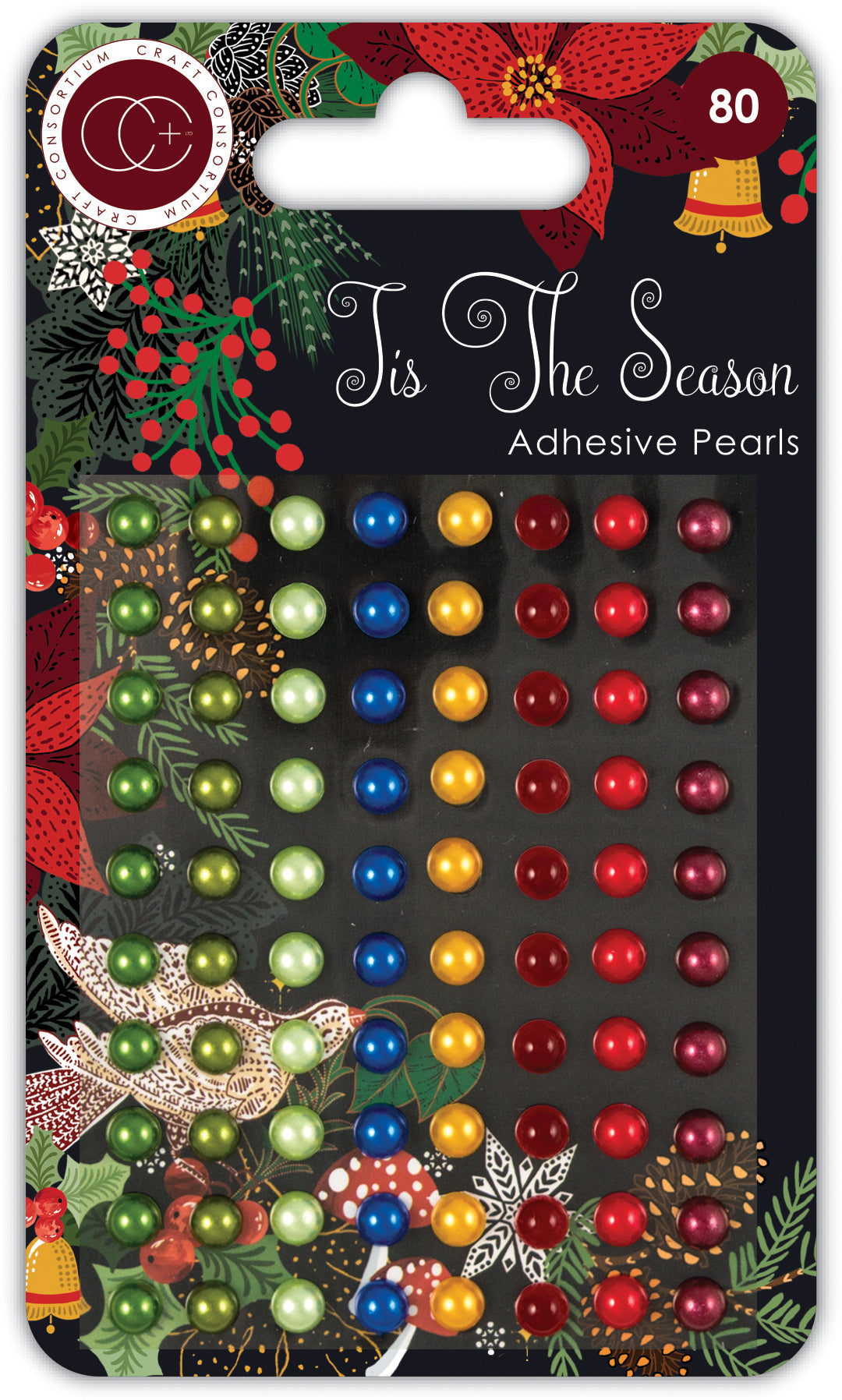 Craft Consortium Tis the Season - Adhesive Pearls