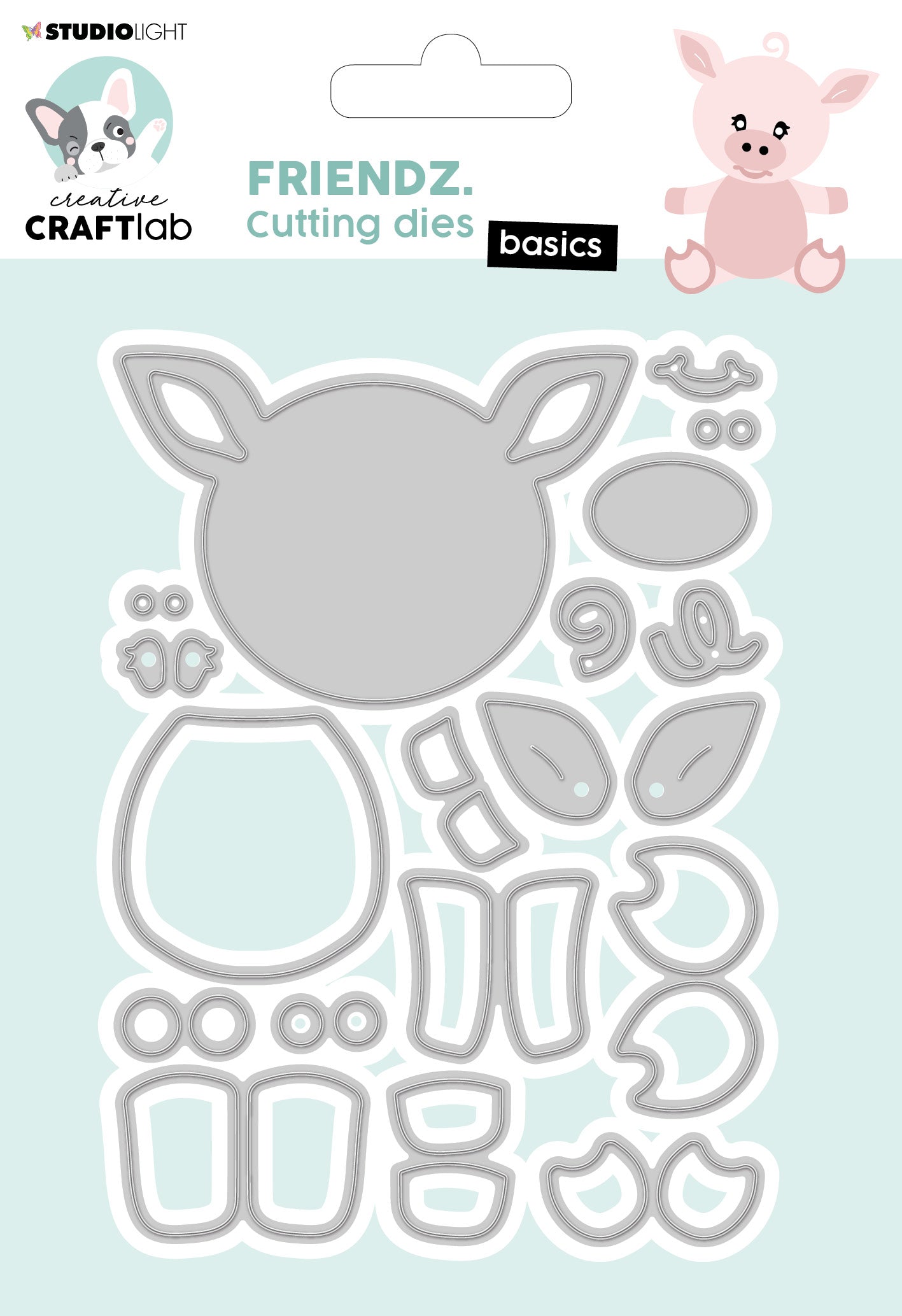 CCL Cutting Die Festive Piggy Friendz 120x85x1mm 29 PC nr.271