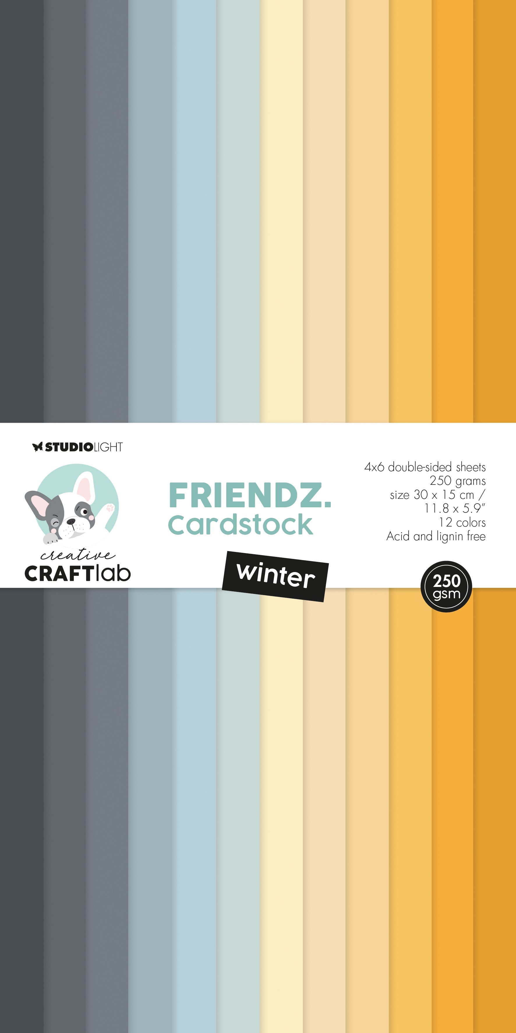 CCL Paper Pad Winter Friendz 300x150x9mm 36 SH nr.121