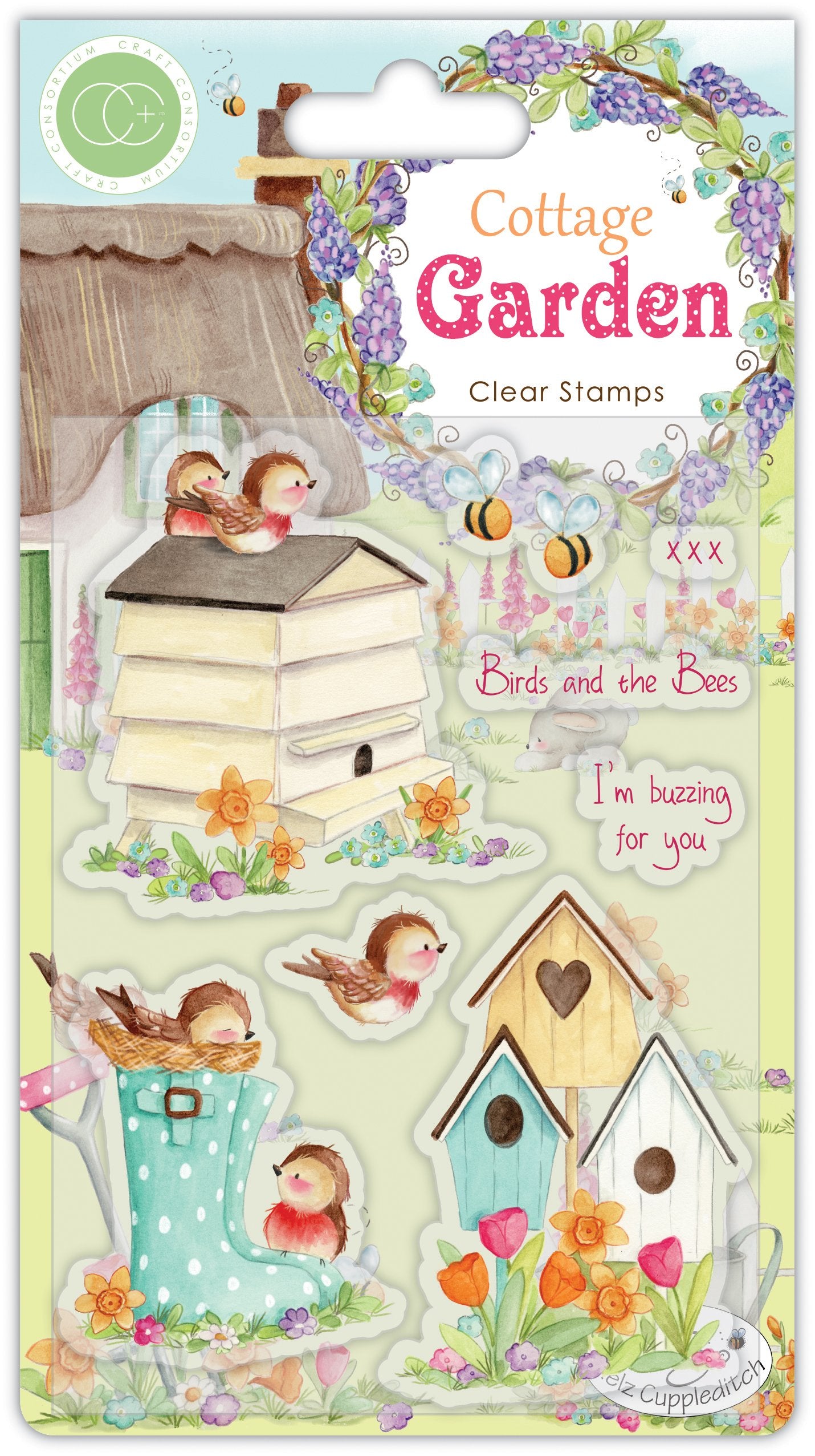 Cottage Garden - Stamp set - Birds and the Bees