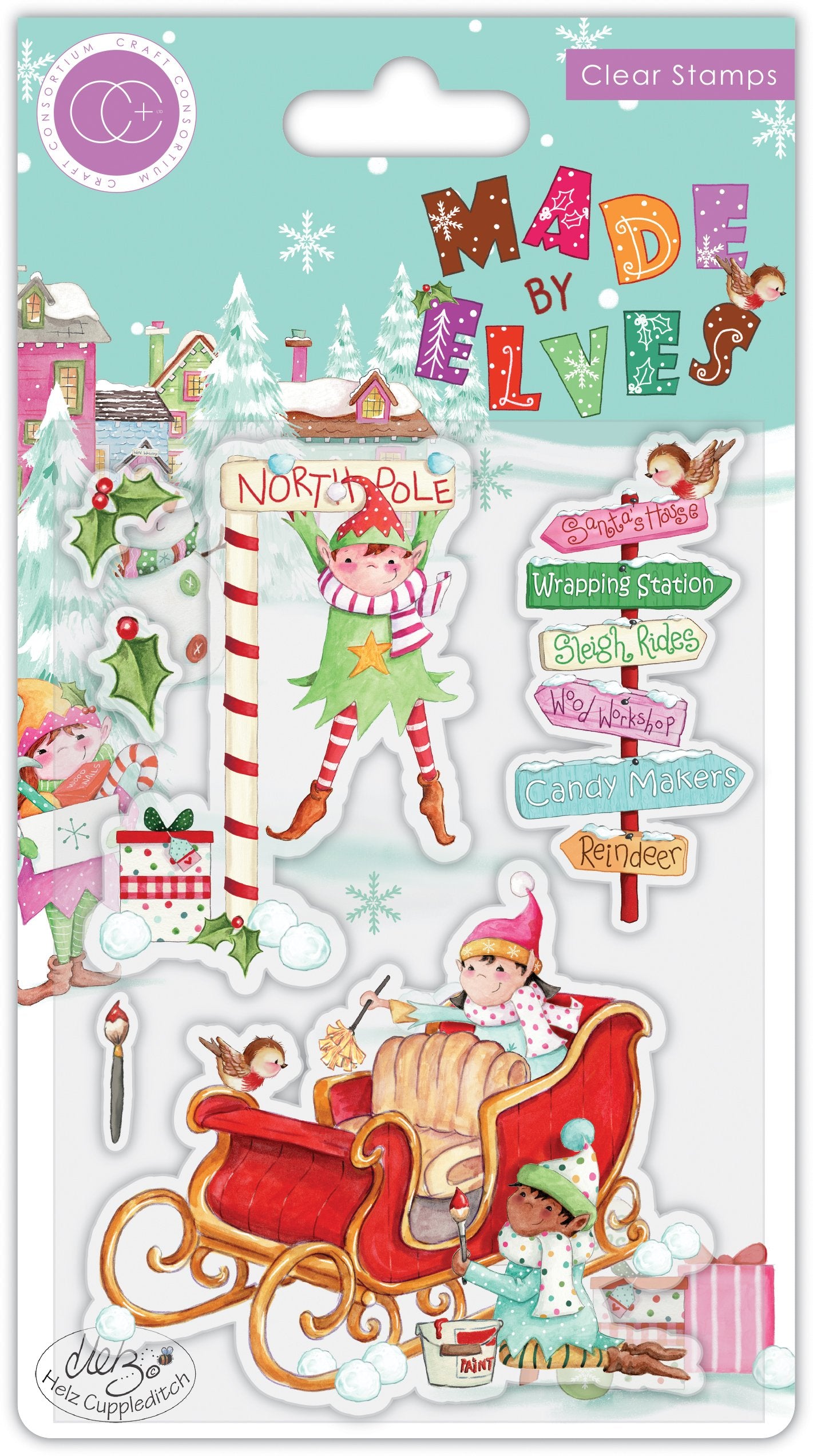 Made by Elves - Stamp Set - Sleigh