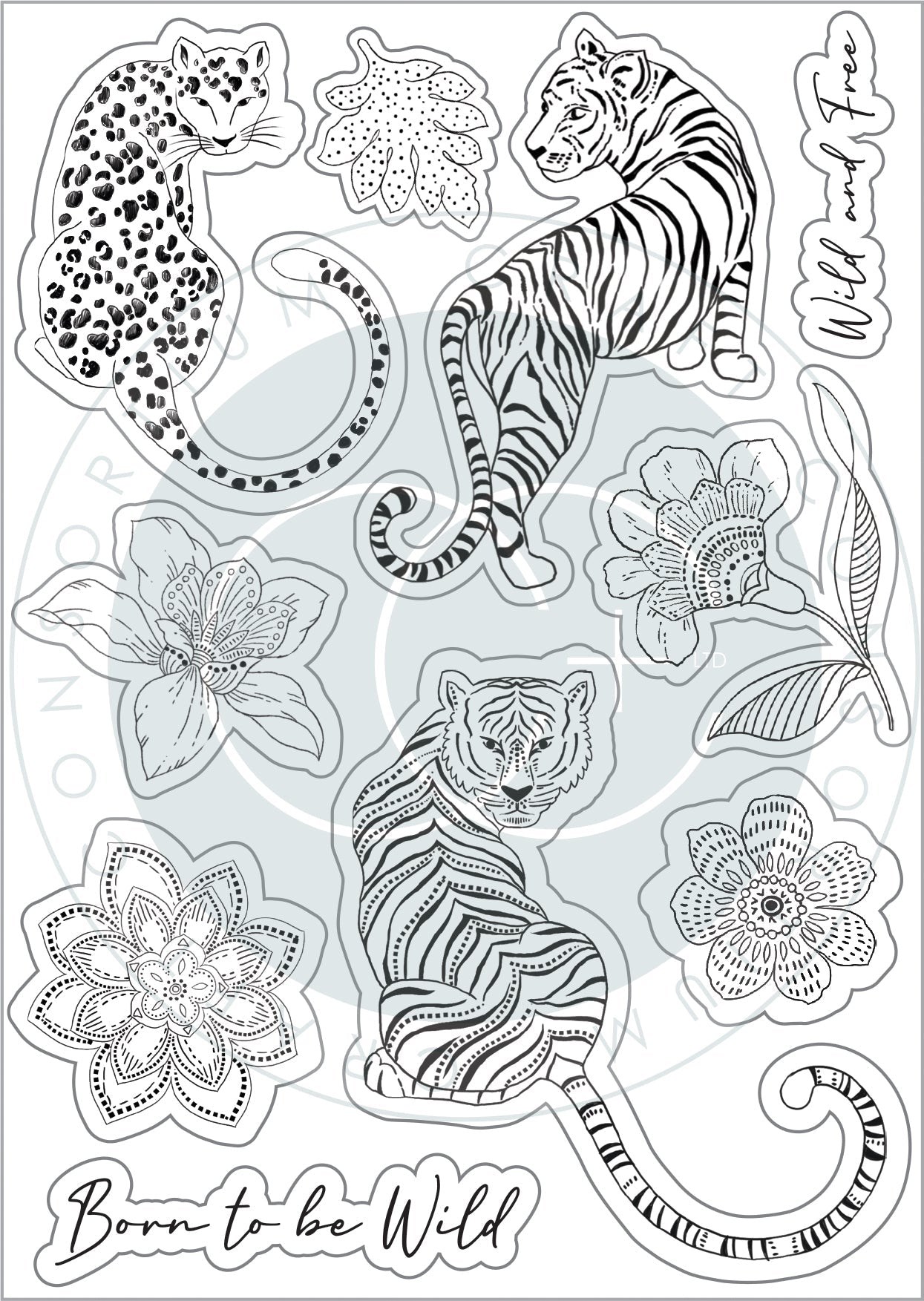 Craft Consortium Enchanted Jungle - Stamp Set