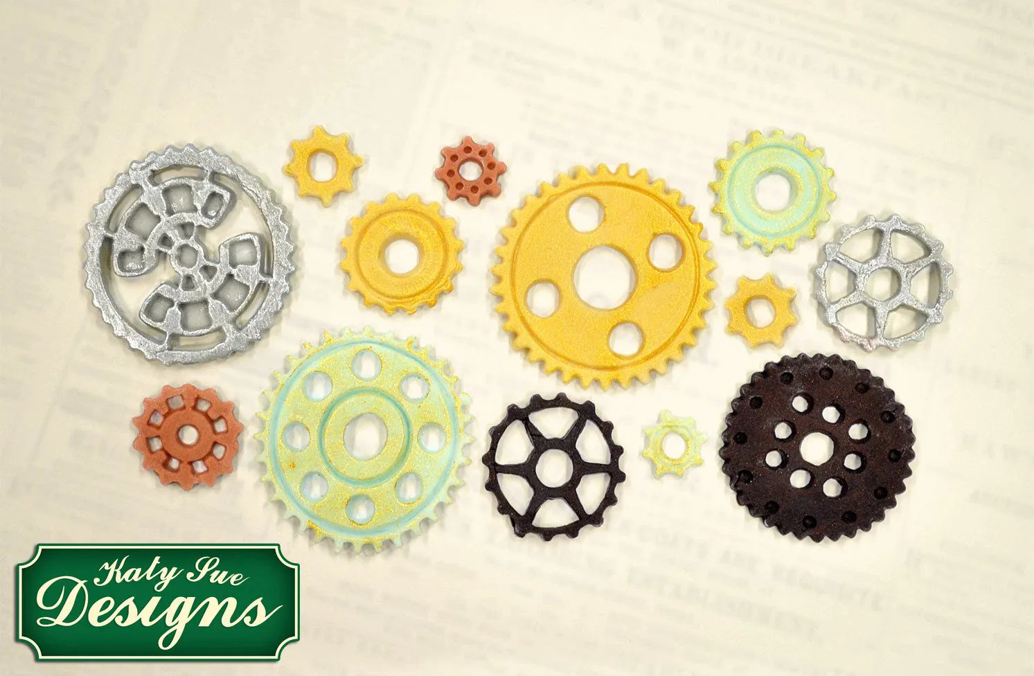 Cogs & Wheels Silicone Mould