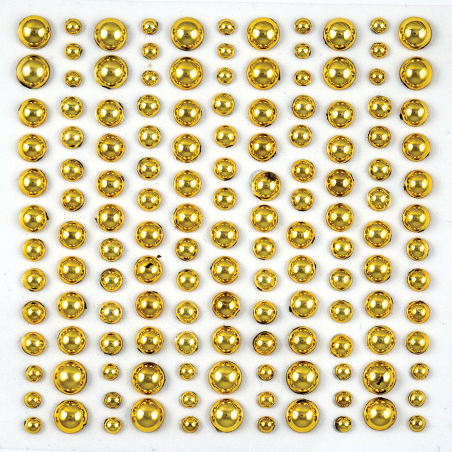 Craft Consortium Adhesive Pearls - Gold
