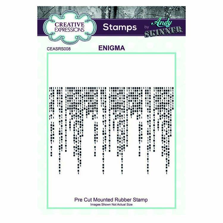 Creative Expressions Pre Cut Rubber Stamp by Andy Skinner Enigma