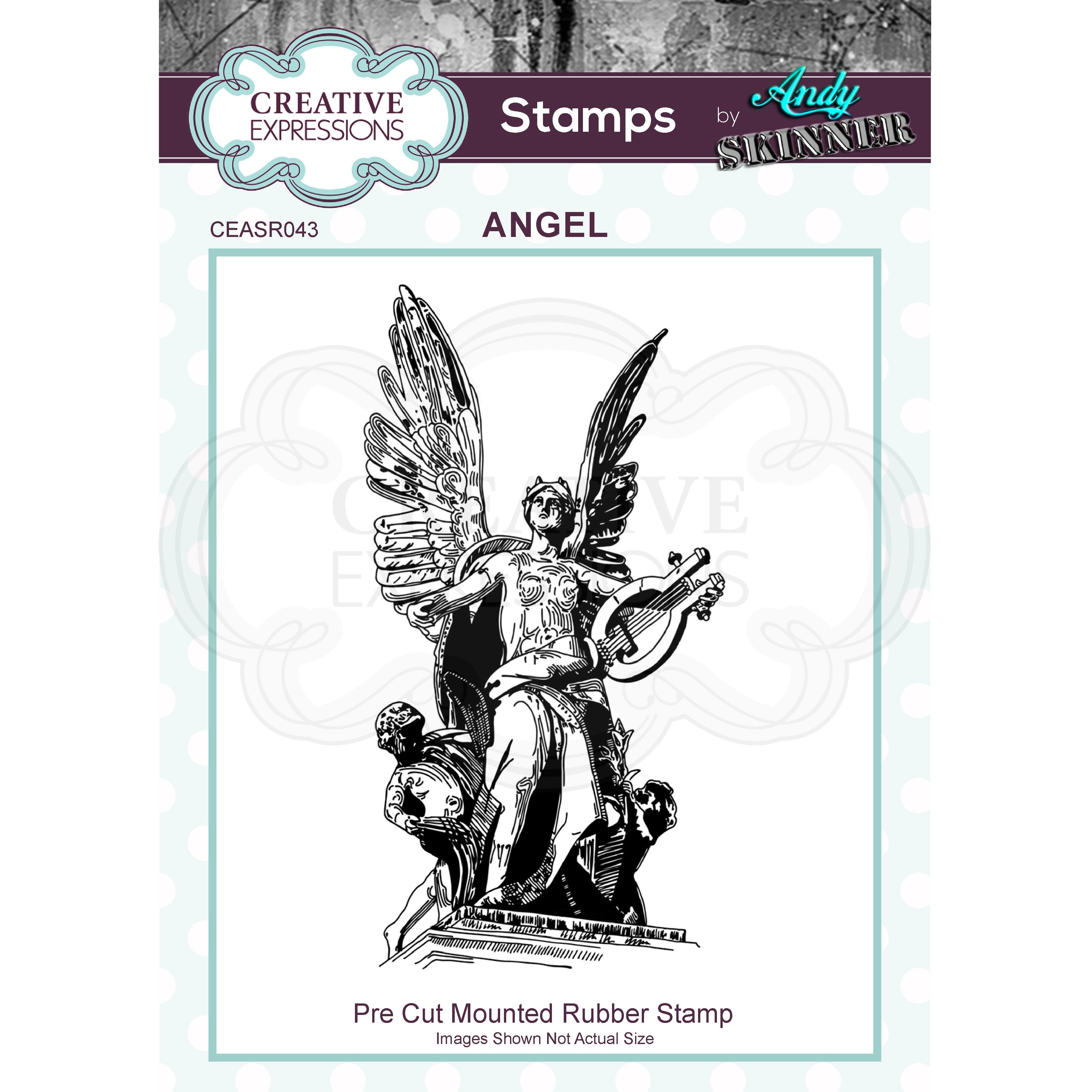Andy Skinner Angel Rubber Stamp