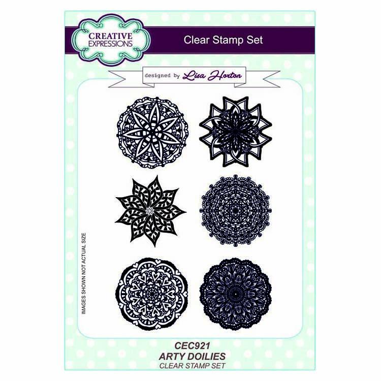 Creative Expressions Art Doilies A5 Clear Stamp Set