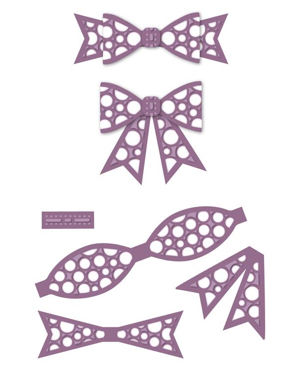 Finishing Touches Collection Dotty 3D Itty Bitty Bow Die