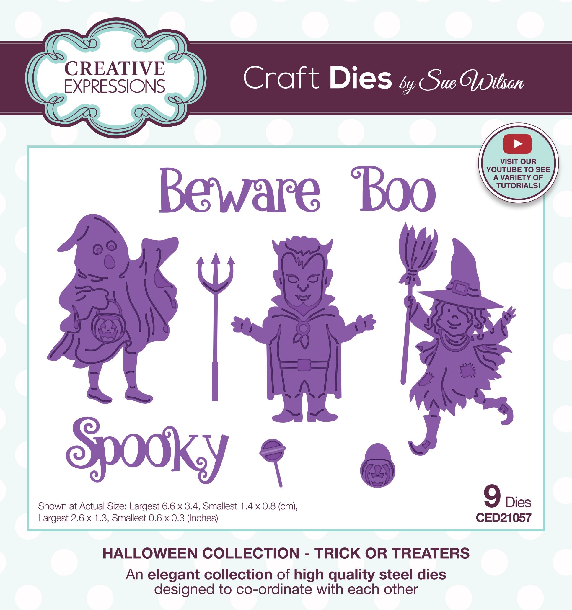 Creative Expressions Sue Wilson Trick or Treaters Craft Die