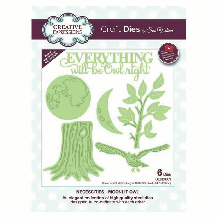 Dies by Sue Wilson Necessities Collection Moonlit Owl