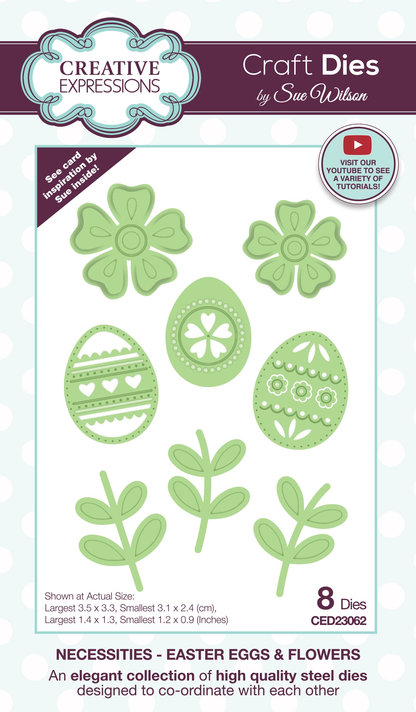 Creative Expressions Sue Wilson Necessities Easter Eggs & Flowers Craft Die