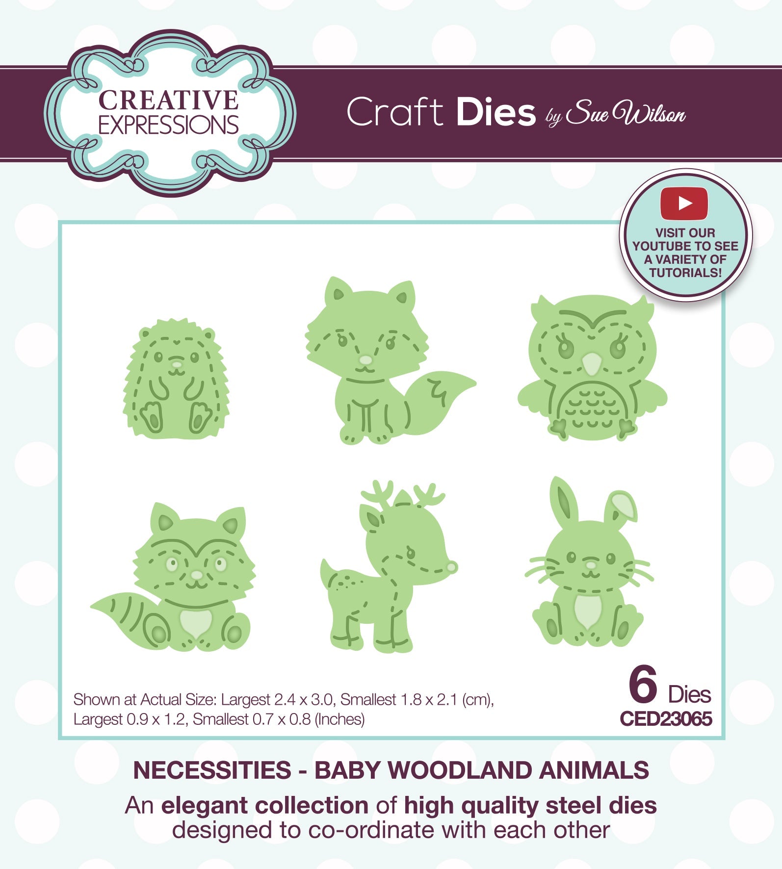 Creative Expressions Sue Wilson Necessities Baby Woodland Animals Craft Die