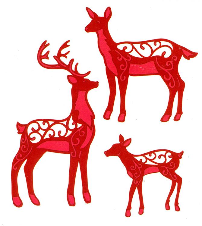 Festive Collection Deer Family