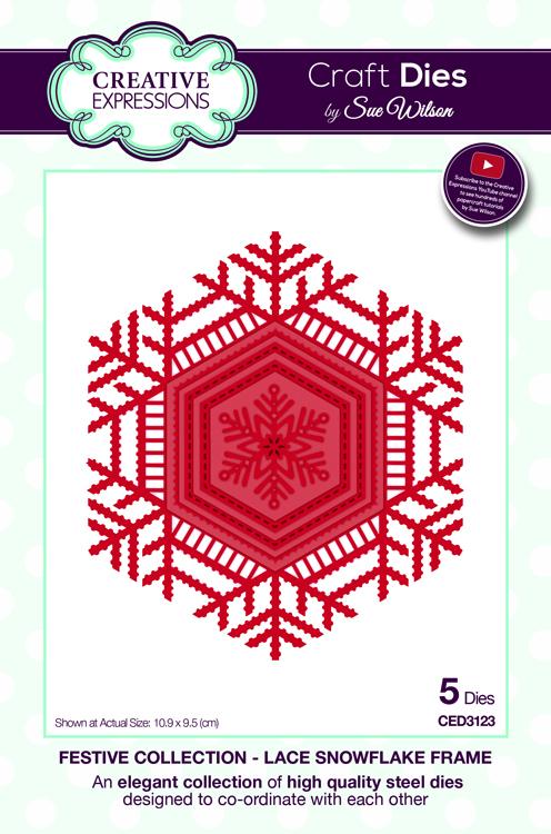 Festive Collection Lace Snowflake Frame