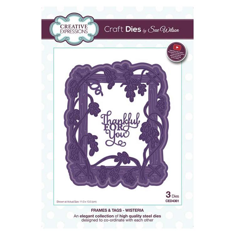 Creative Expressions Frames and Tags Collection Wisteria