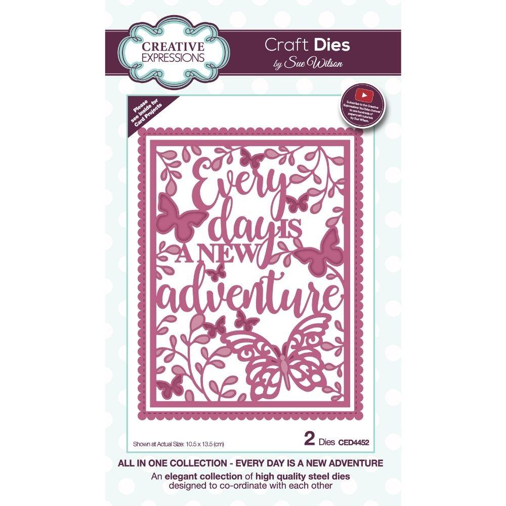 Sue Wilson  All In One Every Day Is A New Adventure Craft Die