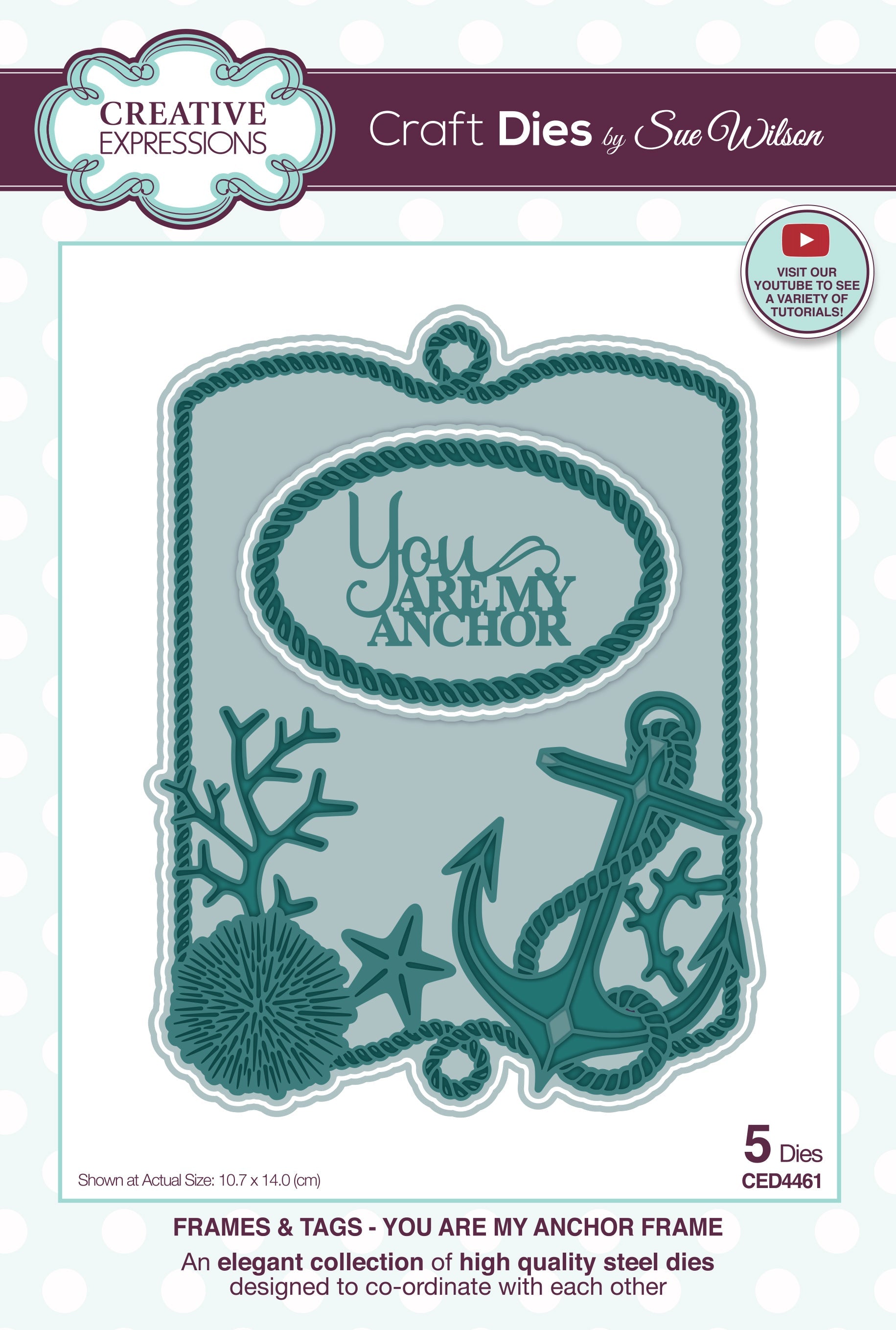 Creative Expressions Sue Wilson You Are My Anchor Frame Die