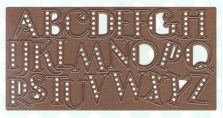 Expressions Art Deco Alphabet - Upper Case