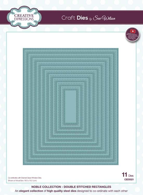 Noble Collection Double Stitched Rectangles Die