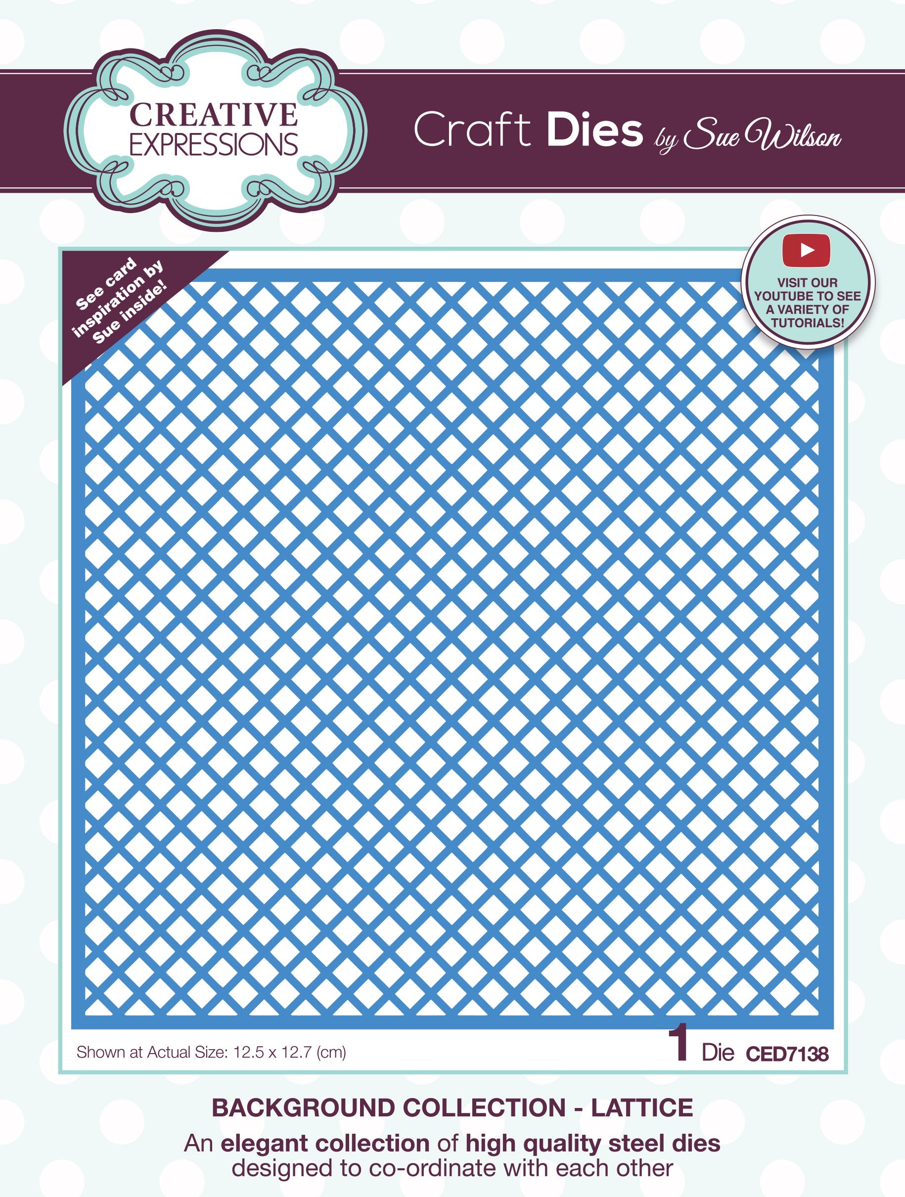 Creative Expressions Sue Wilson Background Lattice Craft Die