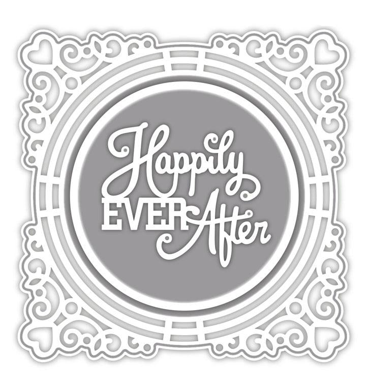 Special Occasion Collection Ornate Framed Happily Ever After