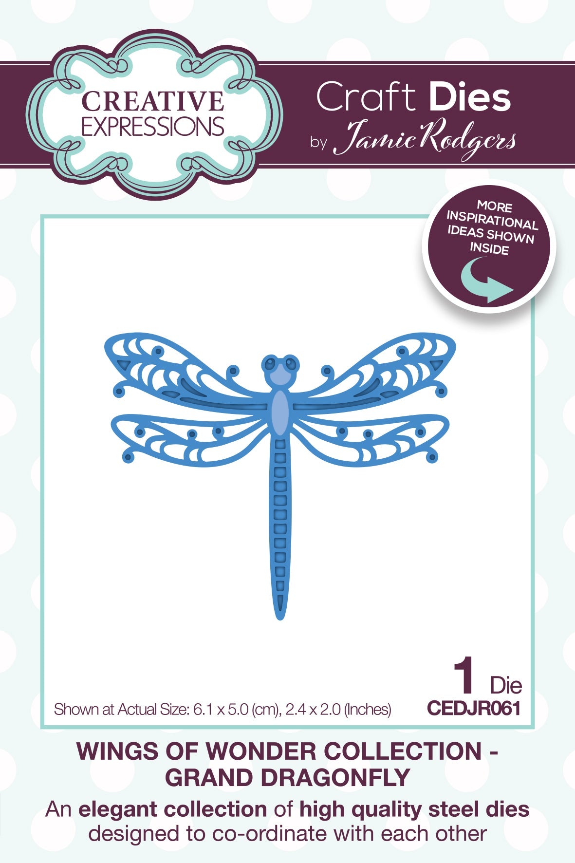 Creative Expressions Jamie Rodgers Grand Dragonfly Craft Die