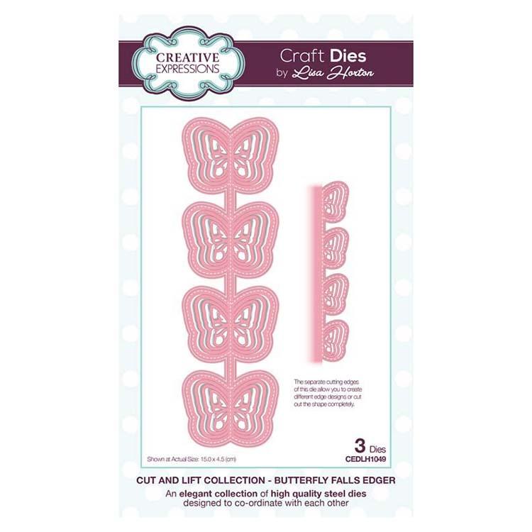Creative Expressions Cut and Lift Collection Butterfly Falls Edger