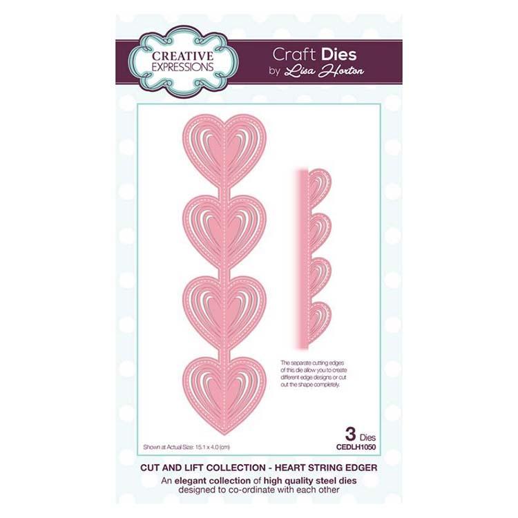 Creative Expressions Cut and Lift Collection Heart String Edger