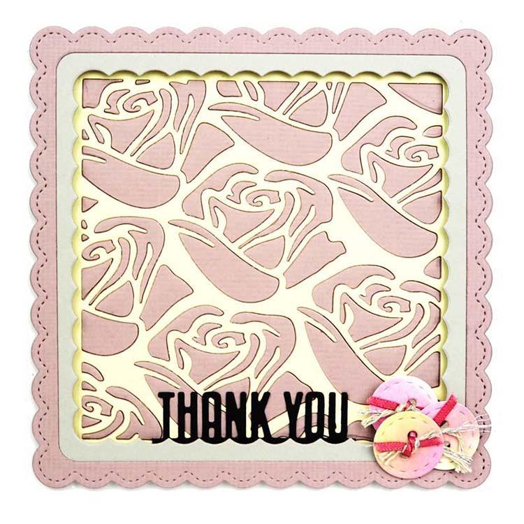 Creative Expressions Tile Collection Deco Roses Craft Die