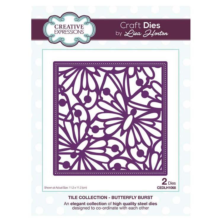 Creative Expressions Tile Collection Butterfly Burst Craft Die