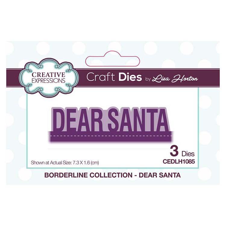 Creative Expressions Borderline Dear Santa Craft Die