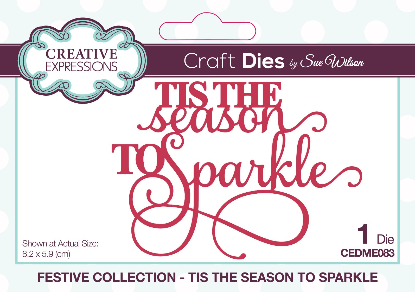 Creative Expressions Sue Wilson Mini Expressions Tis The Season To Sparkle Craft Die