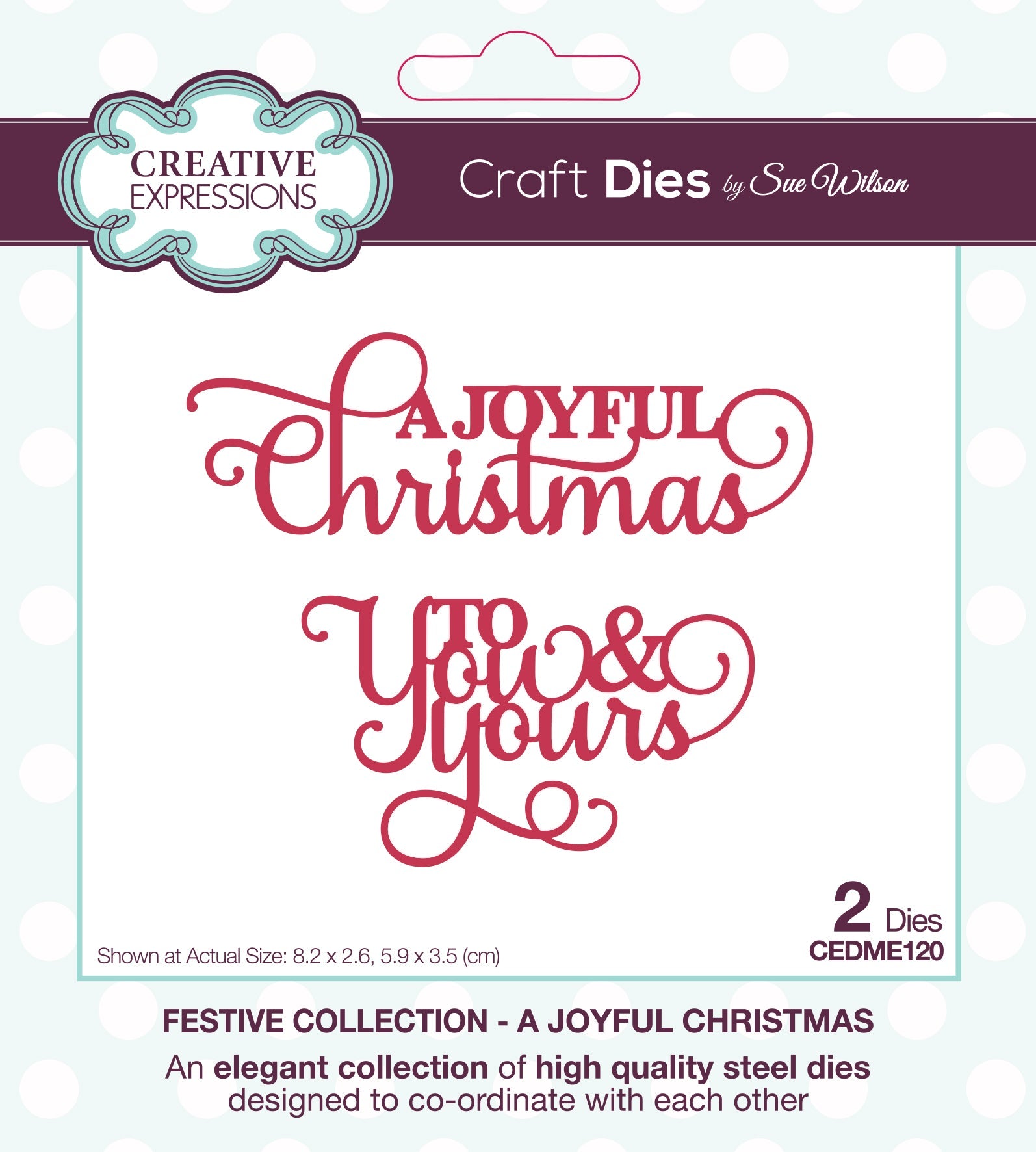 Creative Expressions Sue Wilson Festive Mini Expressions A Joyful Christmas Craft Die