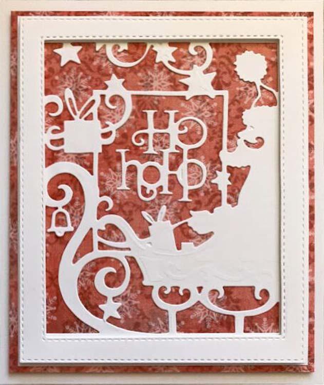 Paper Cuts Collection Santa's Sleigh Frame Craft Die