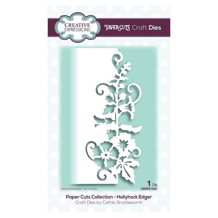 Paper Cuts Collection Hollyhock Edger Craft Die