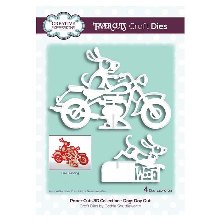 Creative Expressions Paper Cuts 3D Collection - Dogs Day Out