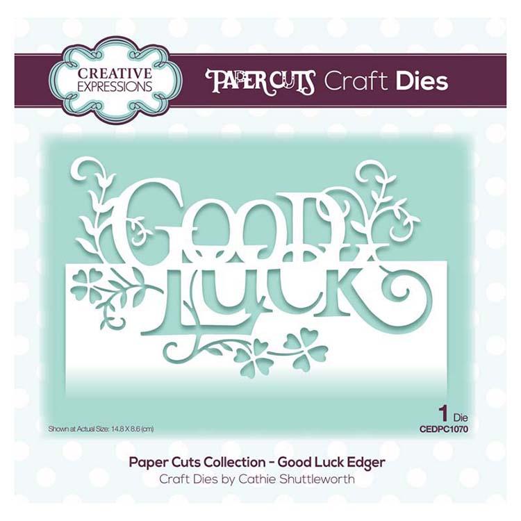 Creative Expressions Paper Cuts Collection - Good Luck Edger