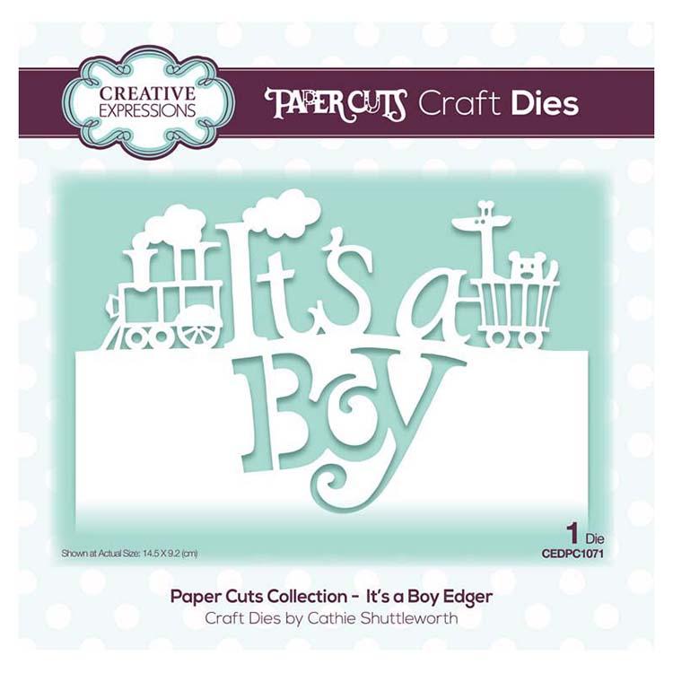 Creative Expressions Paper Cuts Collection - It's a Boy Edger