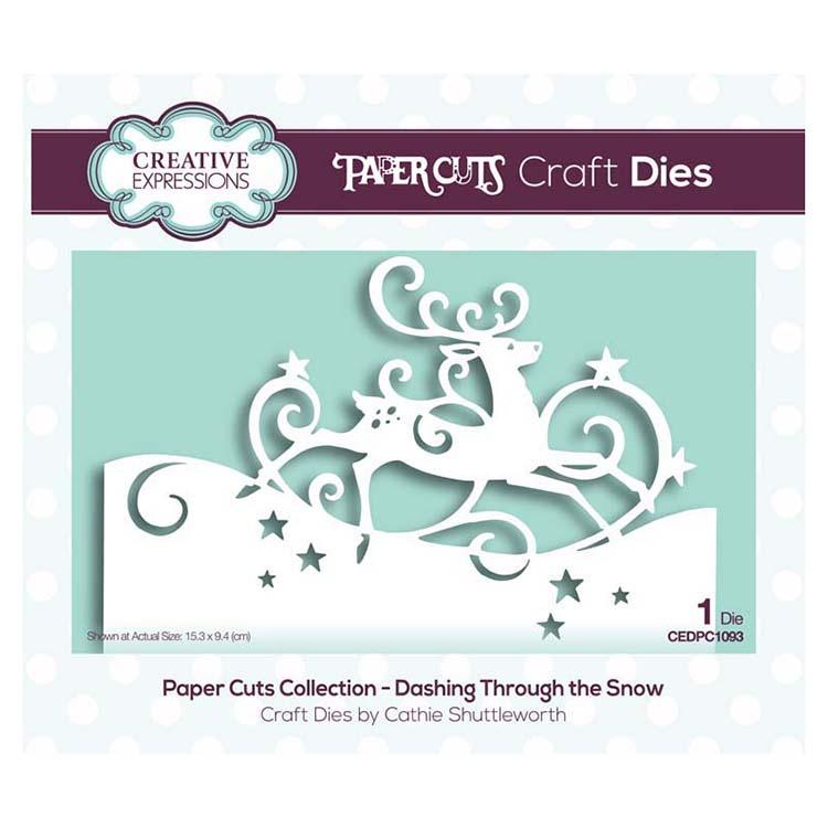 Creative Expressions Paper Cuts Collection - Dashing through the Snow