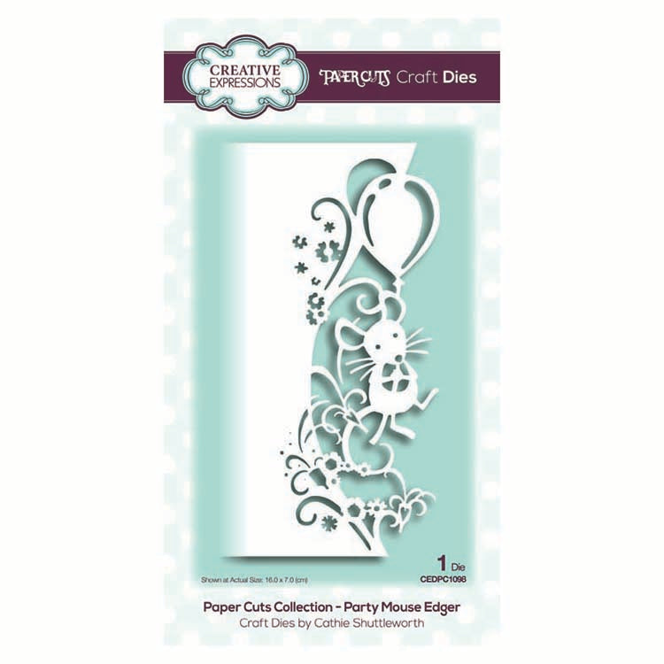 Paper Cuts Collection - Party Mouse Edger