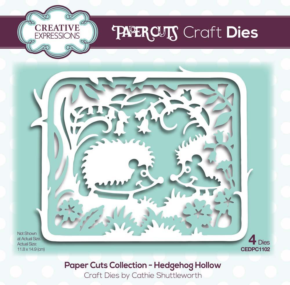 Creative Expressions Paper Cuts Hedgehog Hollow Craft Die