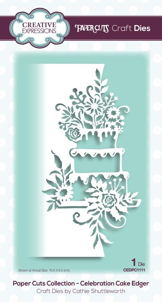 Creative Expressions Paper Cuts Celebration Cake Edger Craft Die